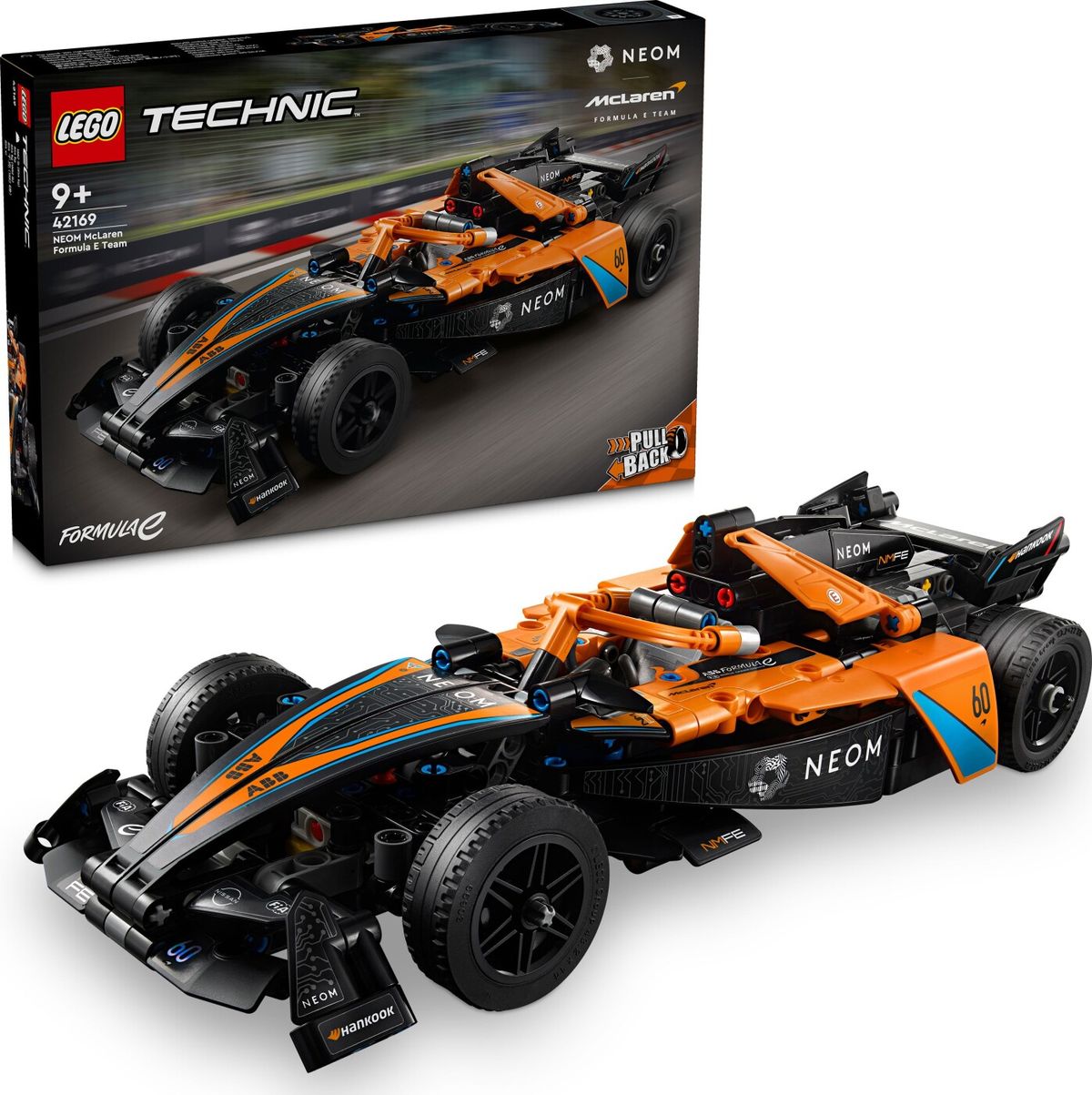 Lego Technic - Neom Mclaren Formula E-racerbil Pull-back - 42169