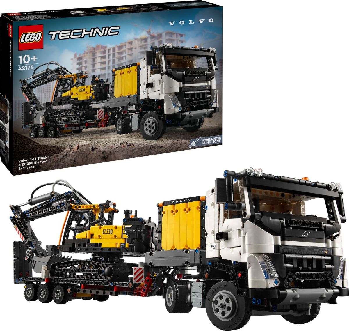 Lego Technic - Volvo Fmx Lastbil Og Ec230 Elektrisk Gravemaskine - 42175