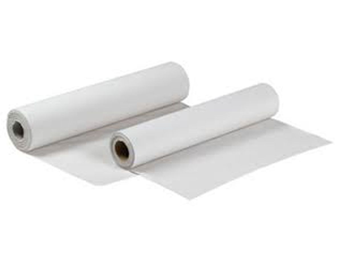 Lejepapir 50 cm x 50 Meter 2-lags Hvid