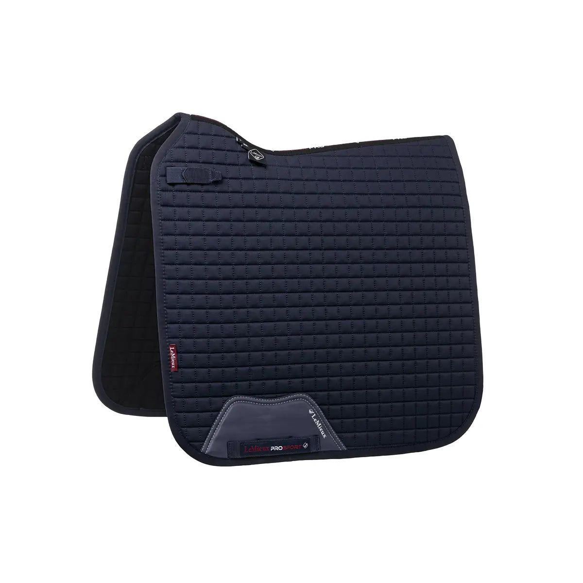 LeMieux Dressurunderlag - Cotton Dressage Square Navy (17 tommer)