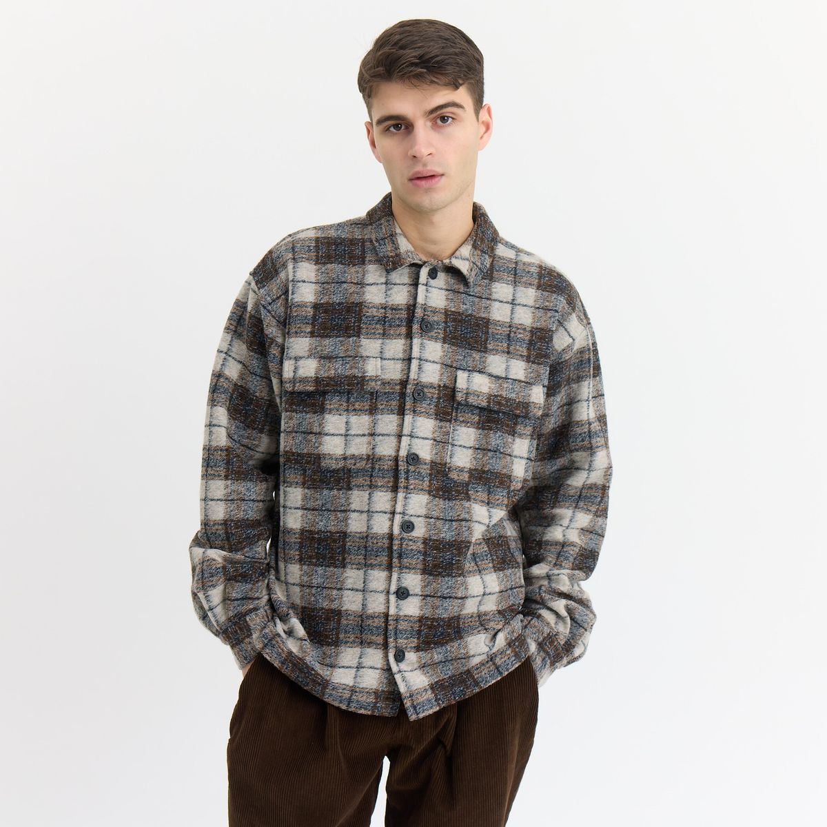 Lennox Wool Overshirt Timber - Recycled - Sand / S