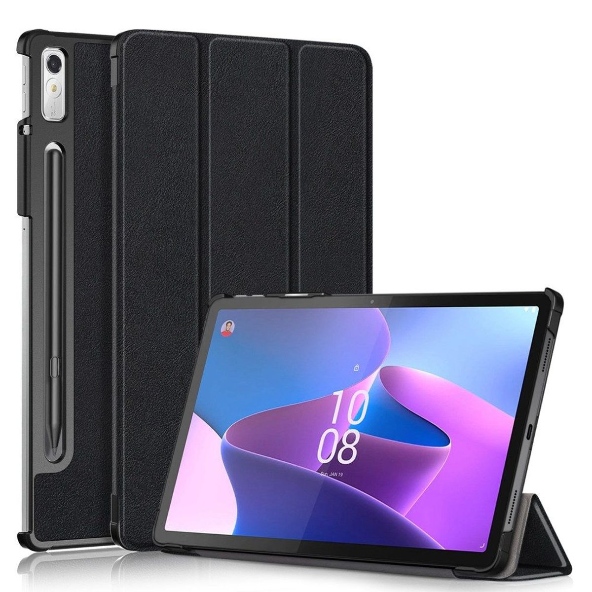 Lenovo Tab P11 Pro Gen 2 - Tri-Fold læder cover - Sort