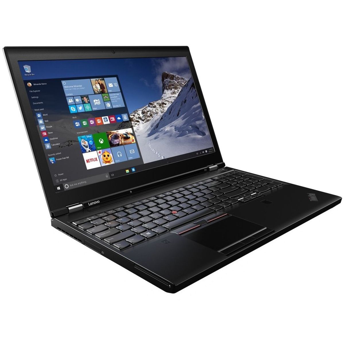 Lenovo ThinkPad P52 | 15,6" | i7 | 16GB | 512GB SSD | Nvidia Quadro P2000 4GB - Brugt - Meget god stand