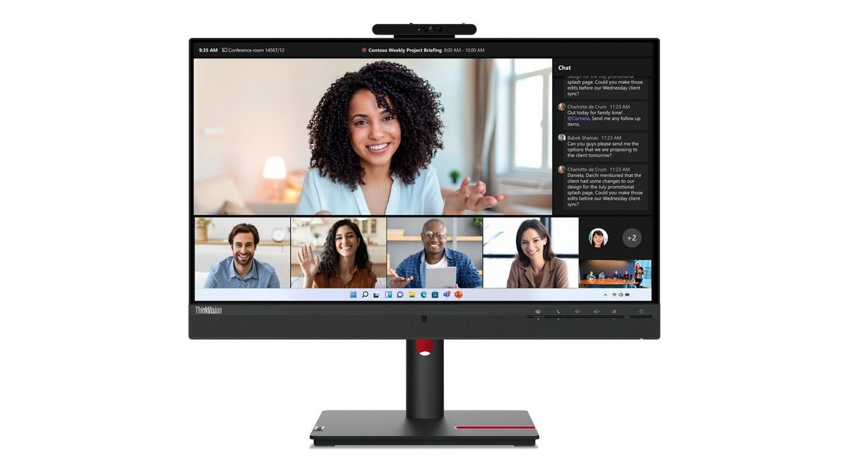 Lenovo ThinkVision T24mv-30 24 1920 x 1080 (Full HD) HDMI DisplayPort USB-C Pivot Skærm