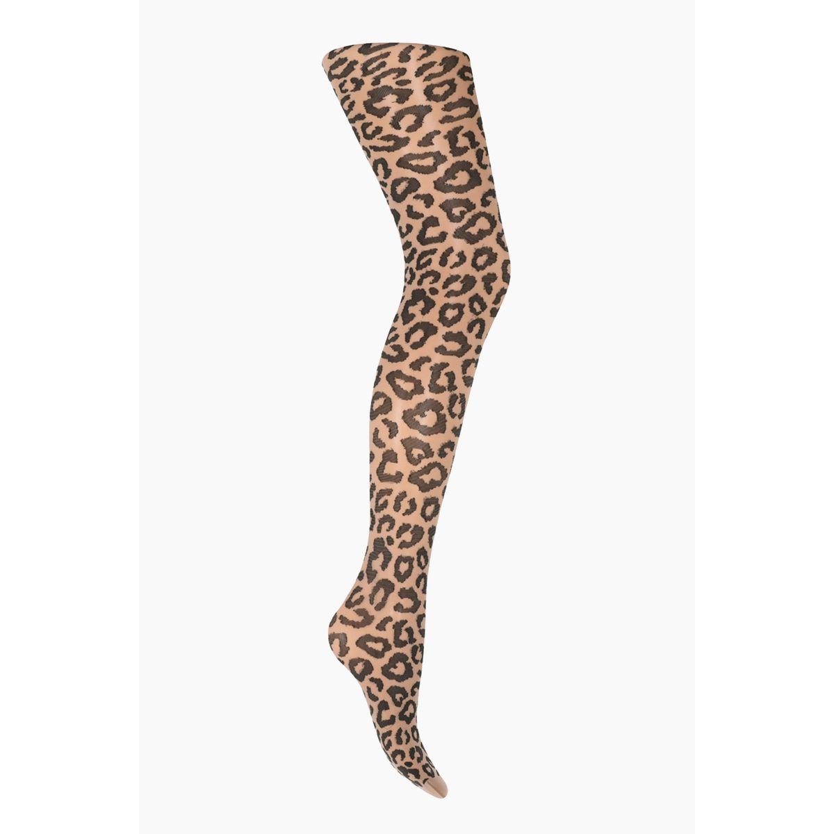 Leopard Pantyhose - Cocoa Creme - Sneaky Fox - Leopard One Size