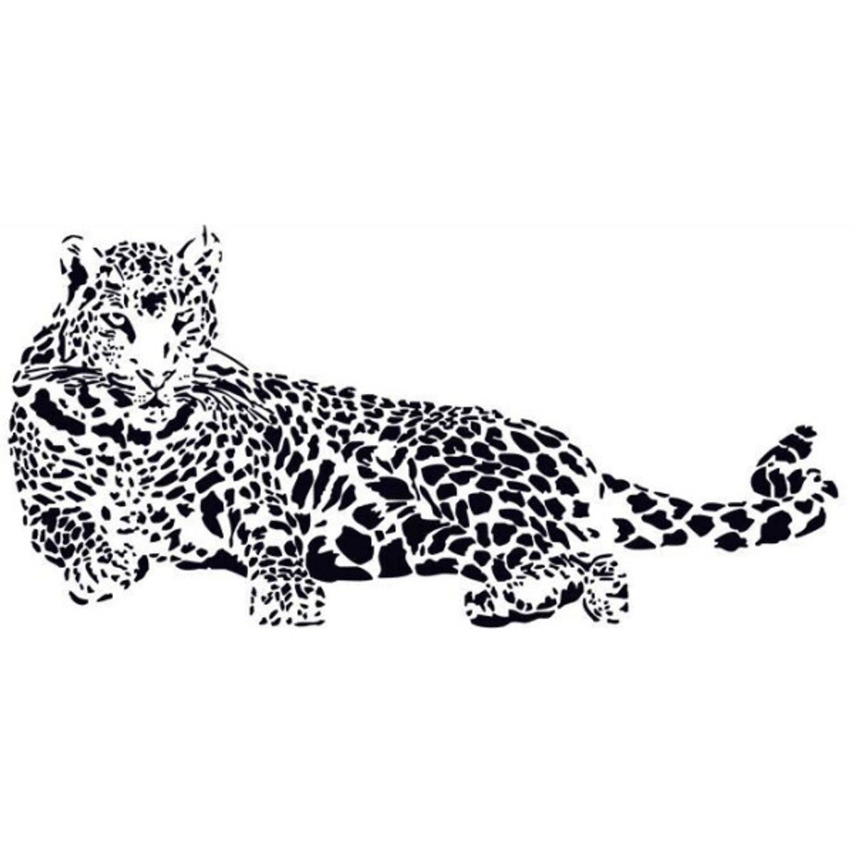 Leopard wallsticker. 110x52cm