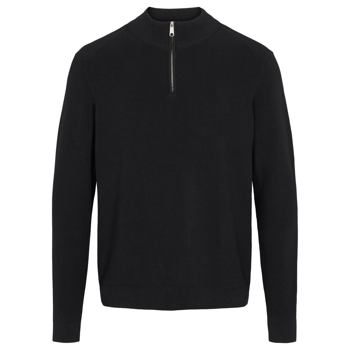 Lester Half Zip Knit - Jet Black - M