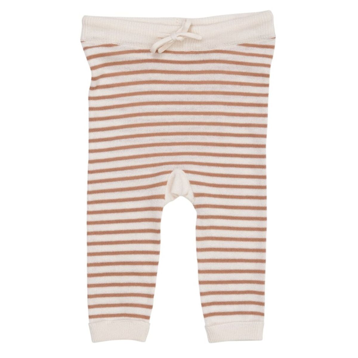 Let strikket leggings m. striber - CREAM - 56