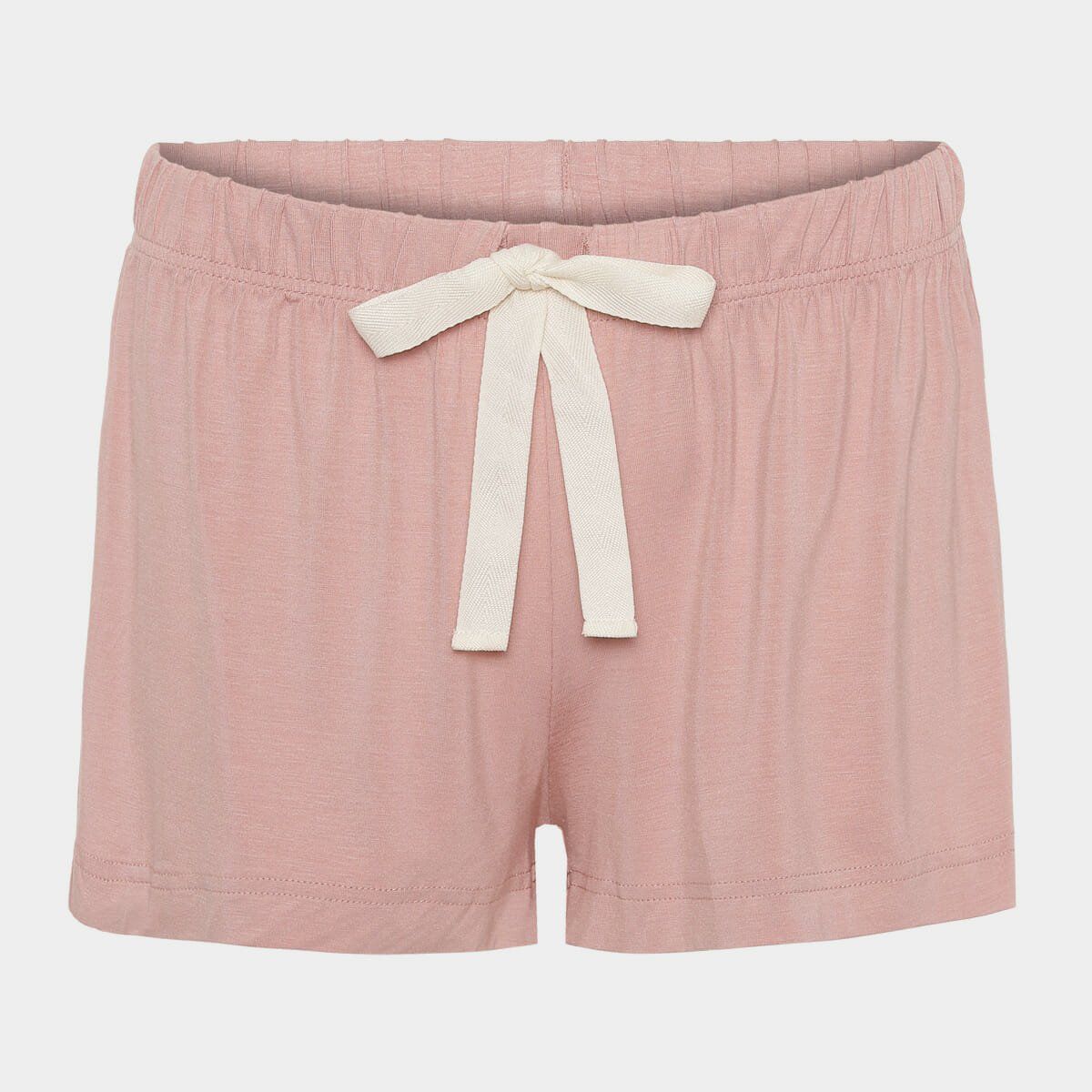 Lette og behagelige lyserøde bambus natshorts fra Boody, XL