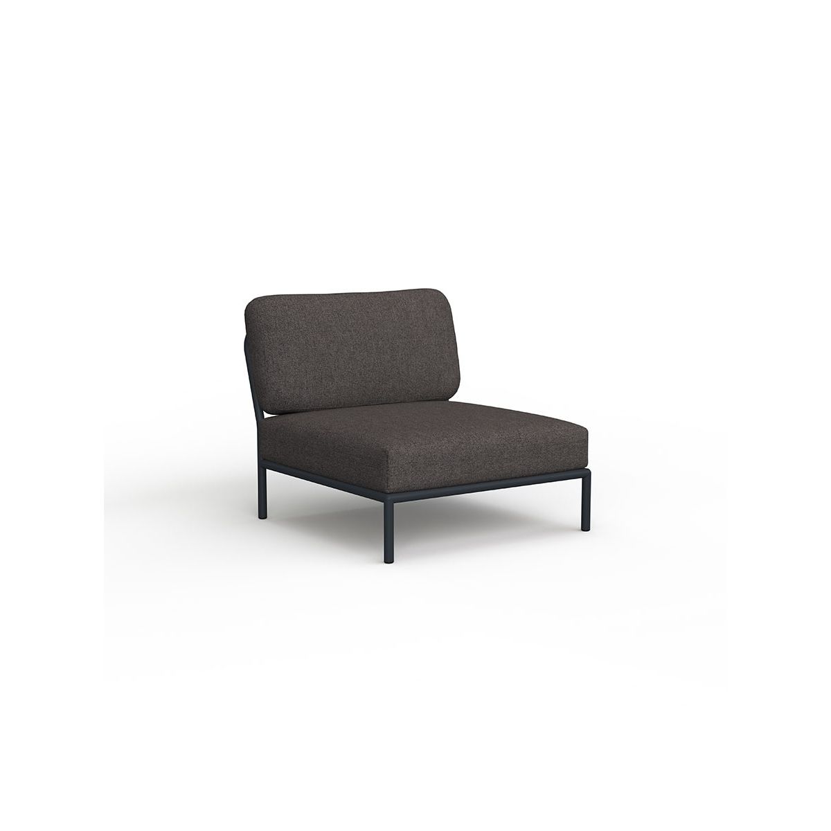 Level Sofa, enkelt modul fra Houe (Dark Grey Basic)