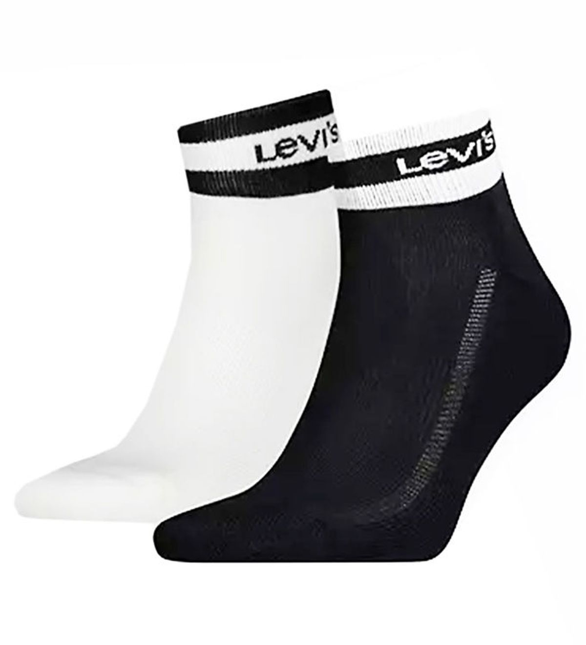 Levis Ankelstrømper - 2-pak - Sort/Hvid