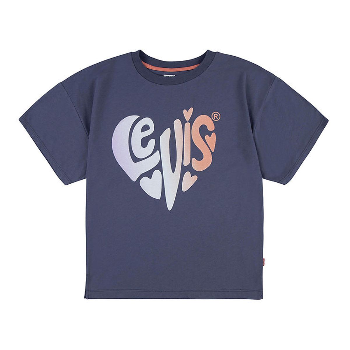 Levis Kids T-Shirt - Oversized - Crown Blue m. Hjerte