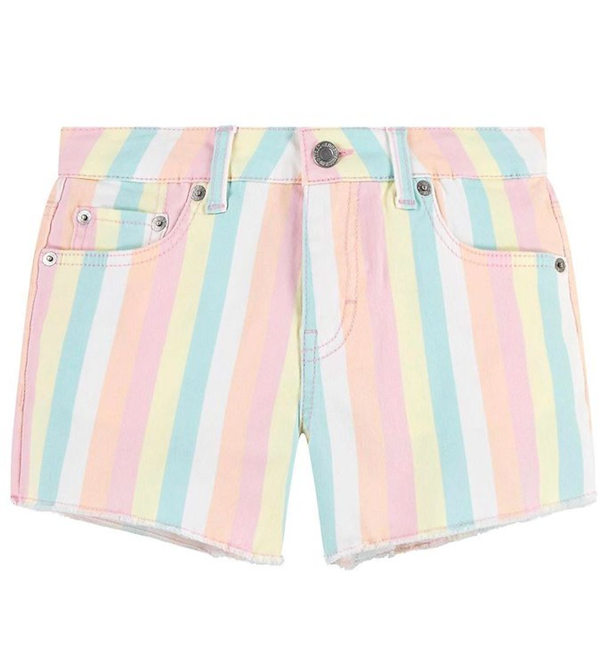 Levis Shorts - Printed Fray Hem - Pear Sorbet