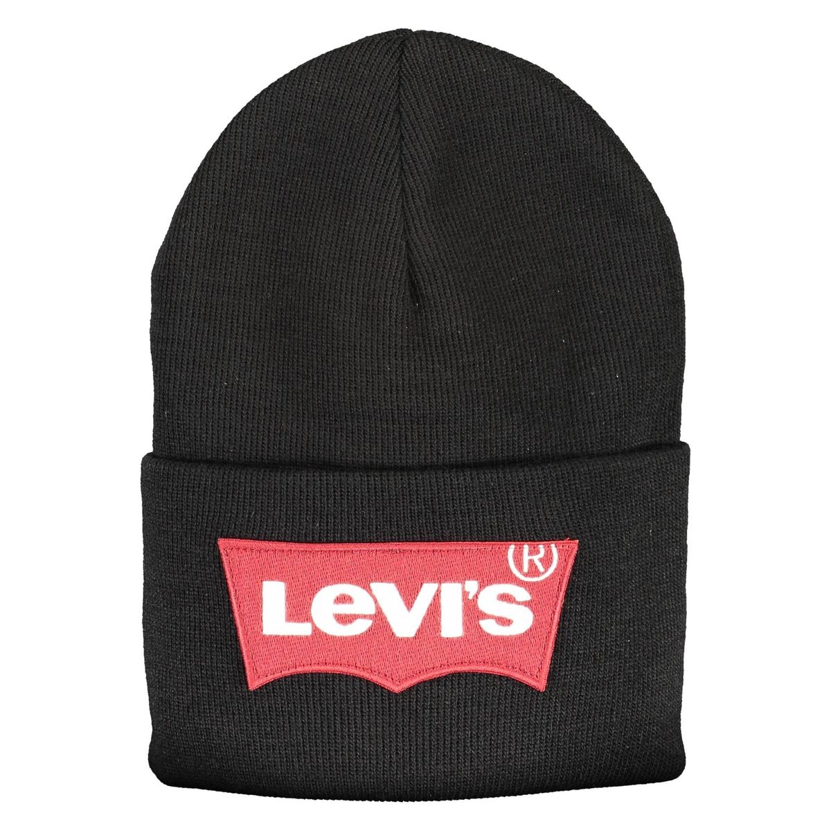 Levi's Sleek Black Acrylic Logo Cap