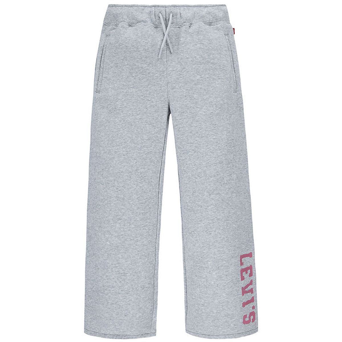 Levis Sweatpants - Wide Leg - Gråmeleret m. Rød