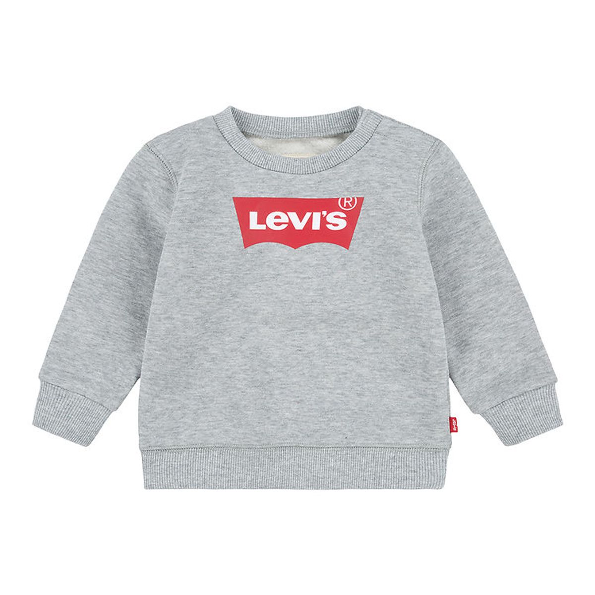 Levis Sweatshirt - Gråmeleret/Rød m. Logo