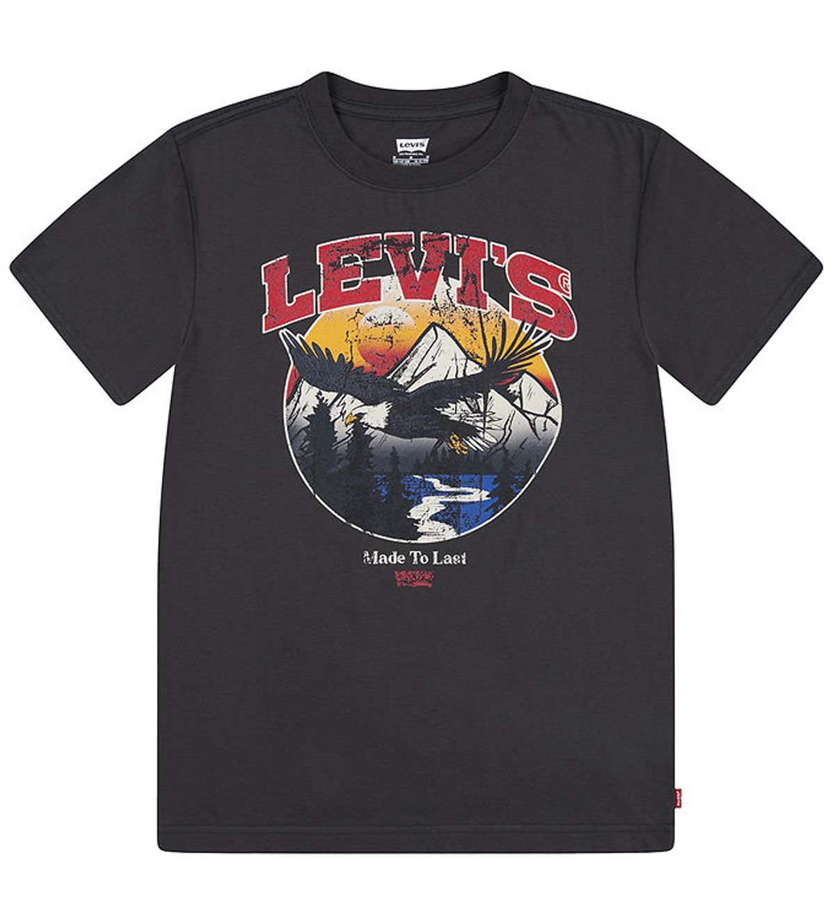 Levis T-shirt - Pirate Black m. Ørn