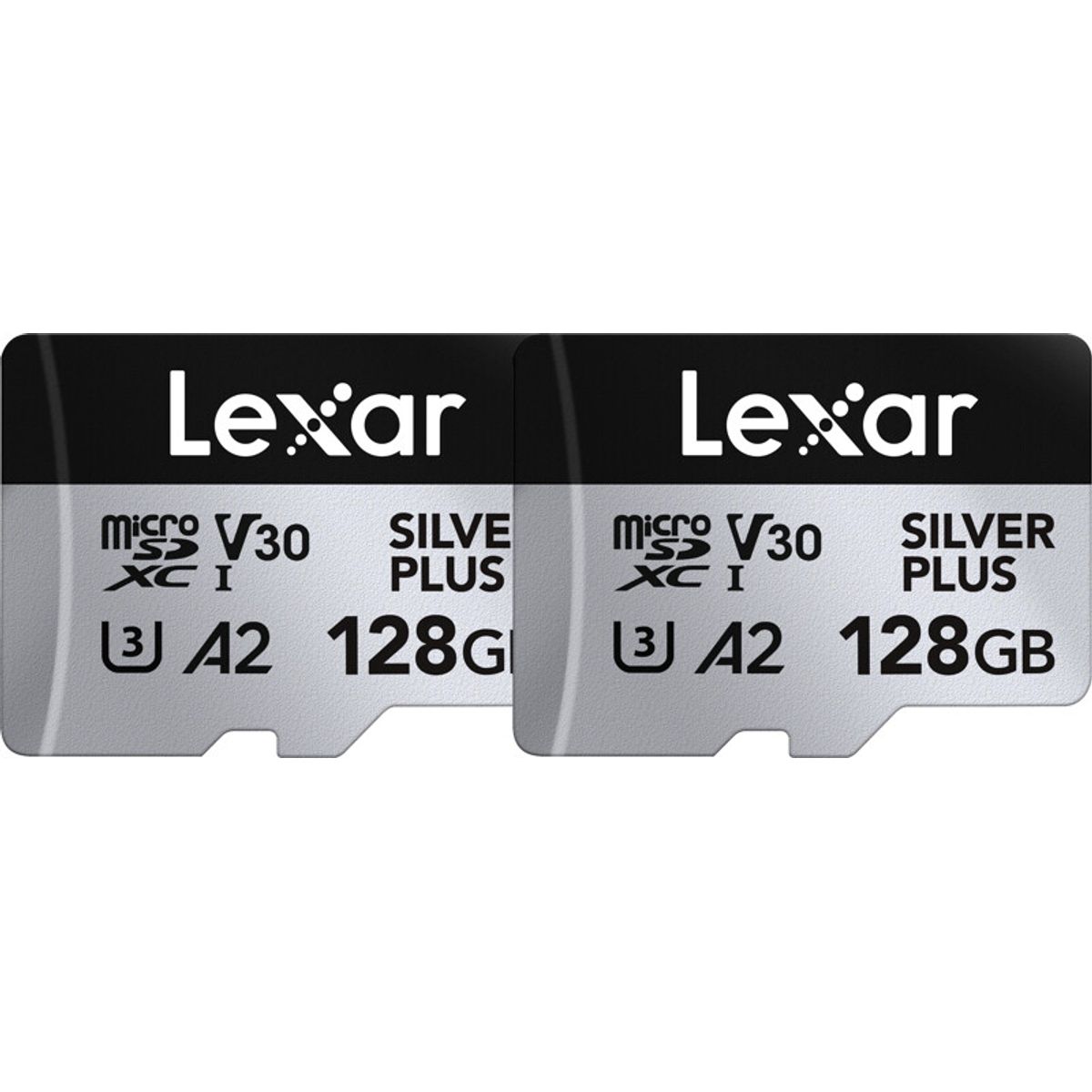 Lexar - Microsdxc Professional Silver Plus Uhs-i/u3/a2/4k R205/w150 (v30) - 128gb - 2-pack