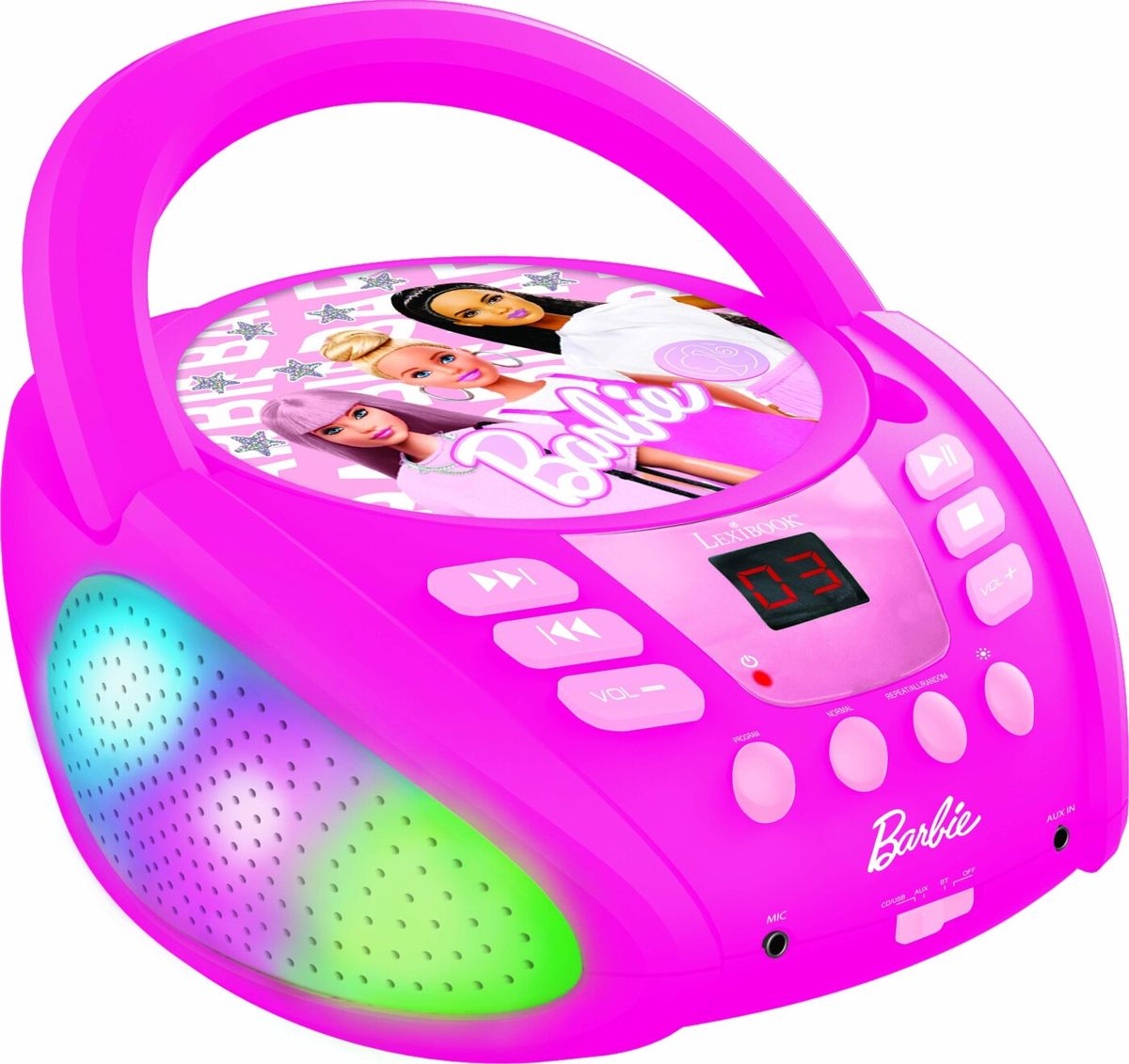 Lexibook - Barbie - Bluetooth Cd-afspiller Med Lyseffekter Til Børn