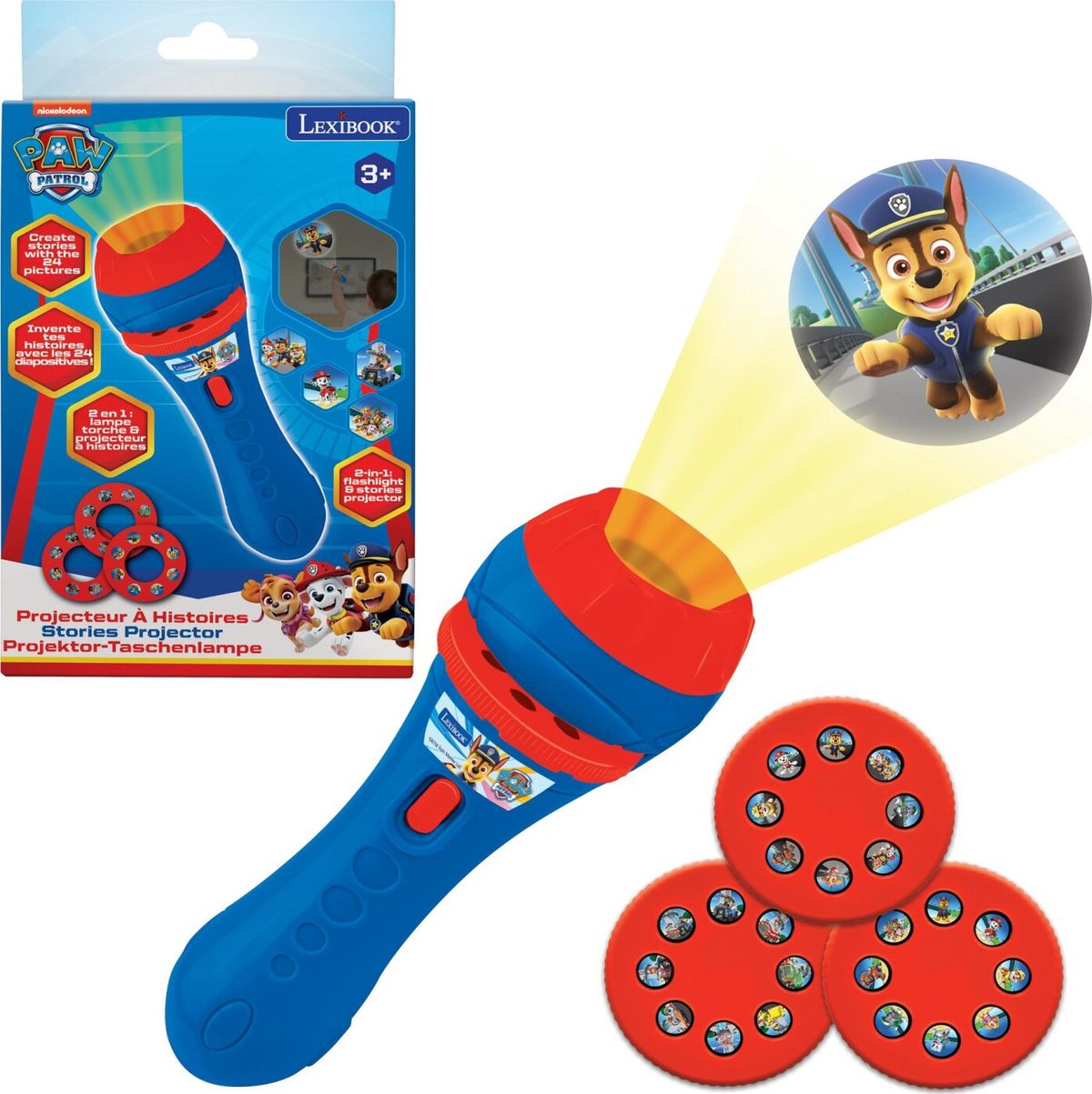 Lexibook - Paw Patrol Stories Projektor Og Lommelygte - (ltc050pa)