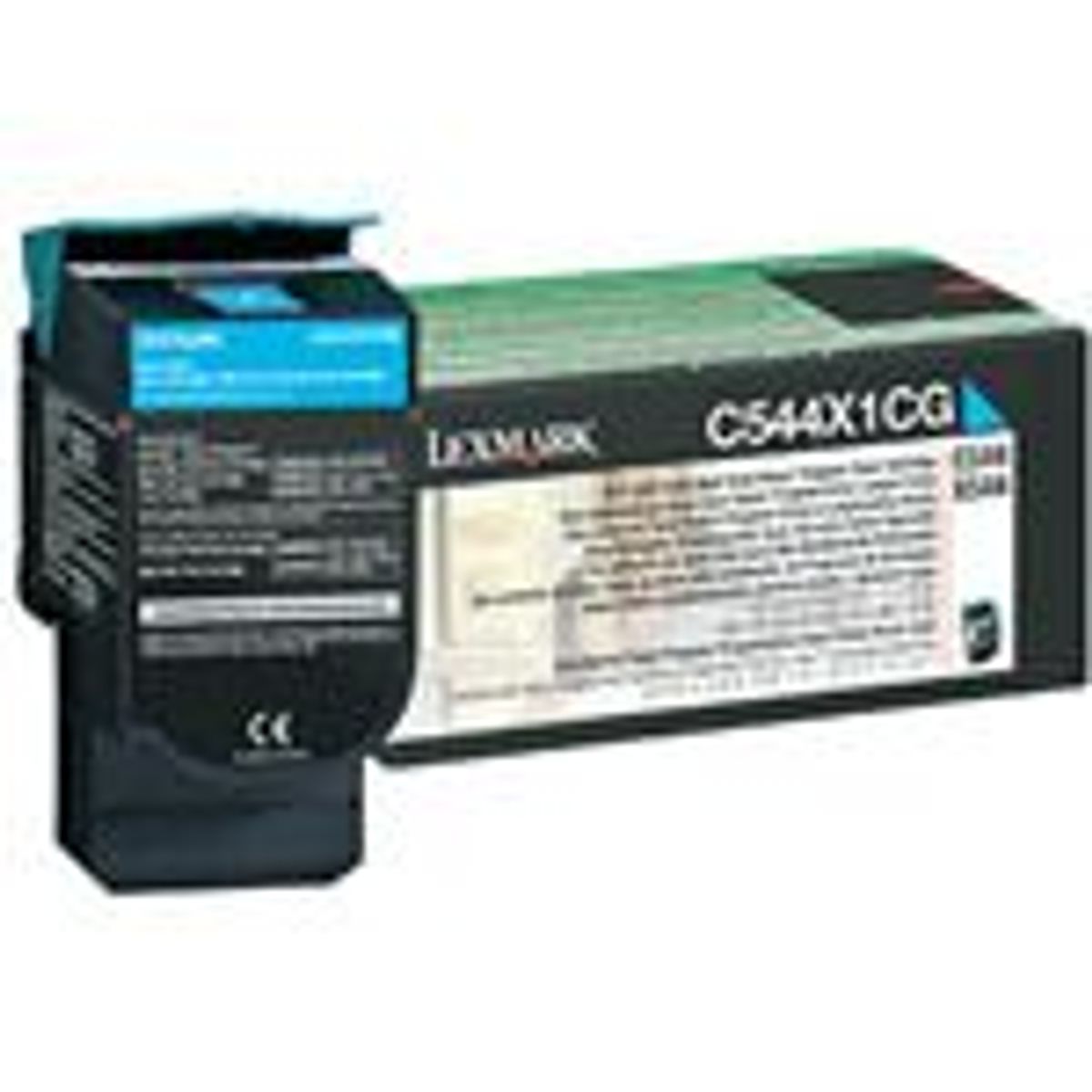 Lexmark C544X1CG Cyan Lasertoner HC Original