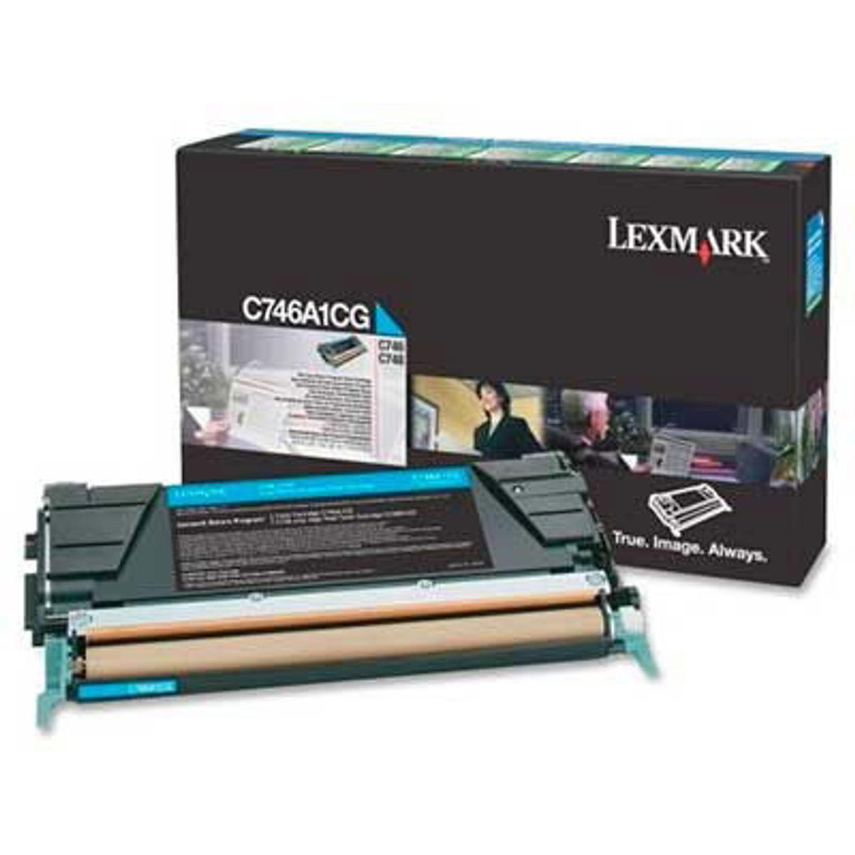 Lexmark C746A1CG Cyan Lasertoner, 7.000 sider