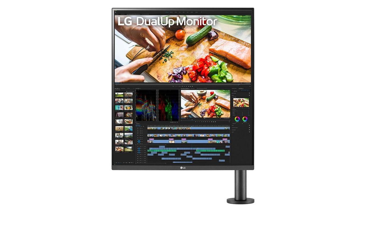 LG DualUp Ergo 28MQ780-B 28 2560 x 2880 HDMI DisplayPort USB-C 60Hz Forlæng Træk tilbage Dockingskærm