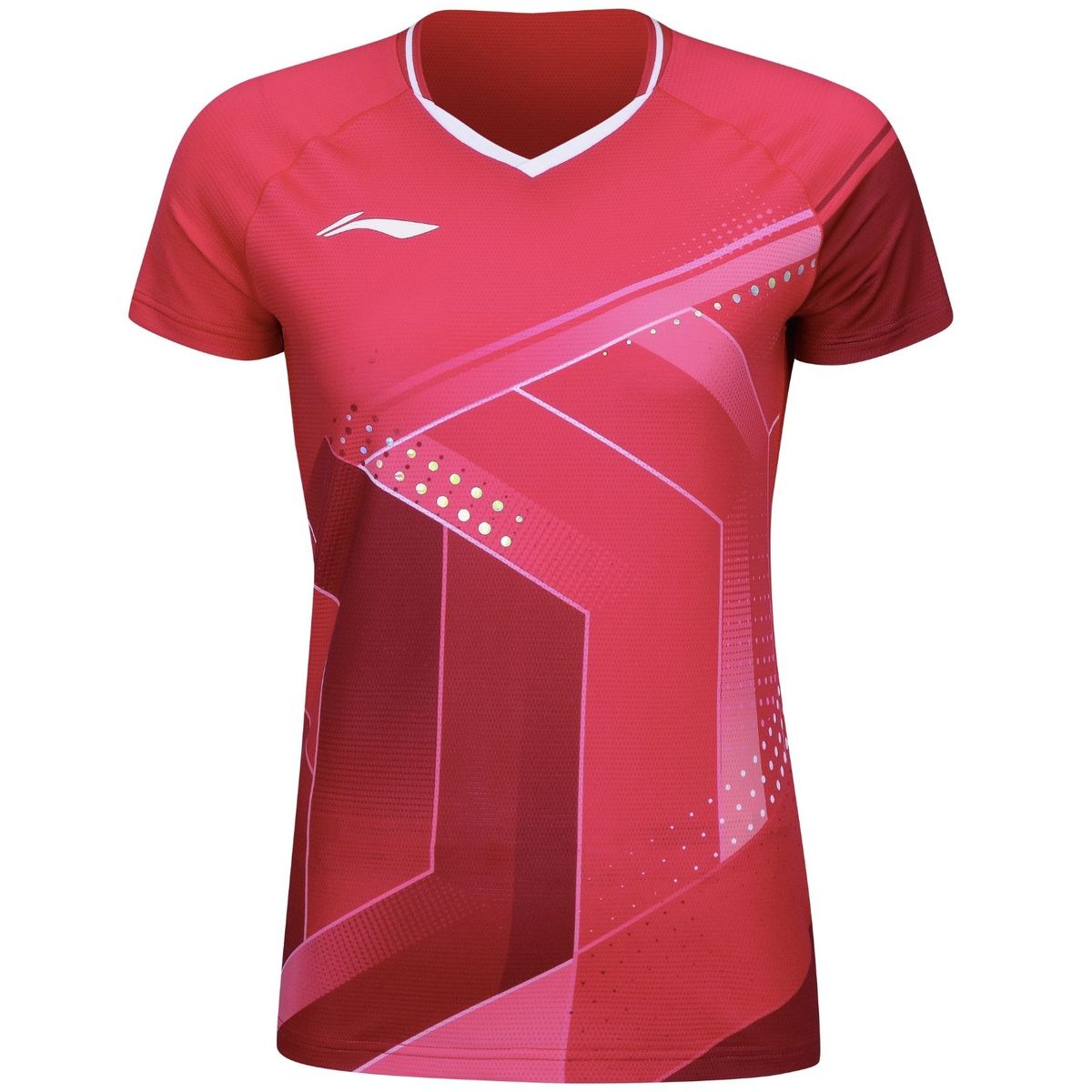 Li-Ning AAYS054-1 Women T-Shirt National Red