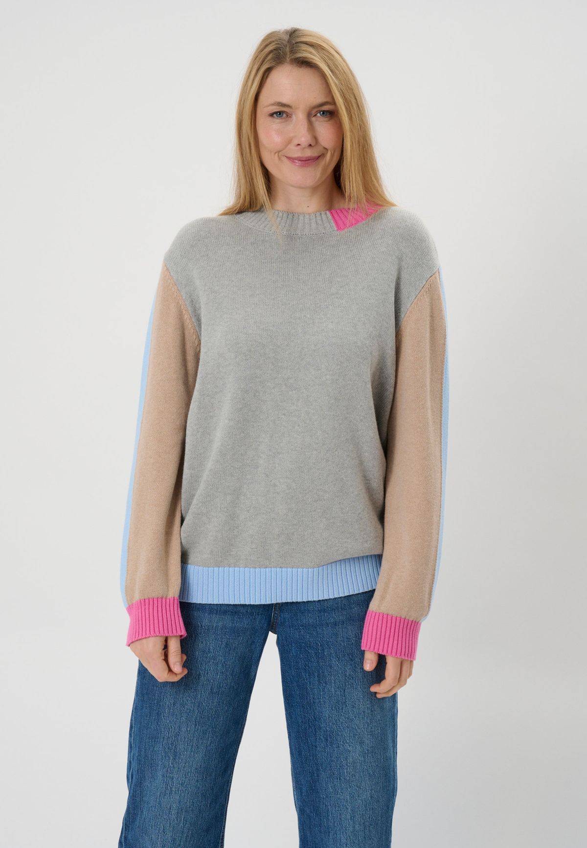 Liada - Light Grey Melange - Bluse - M