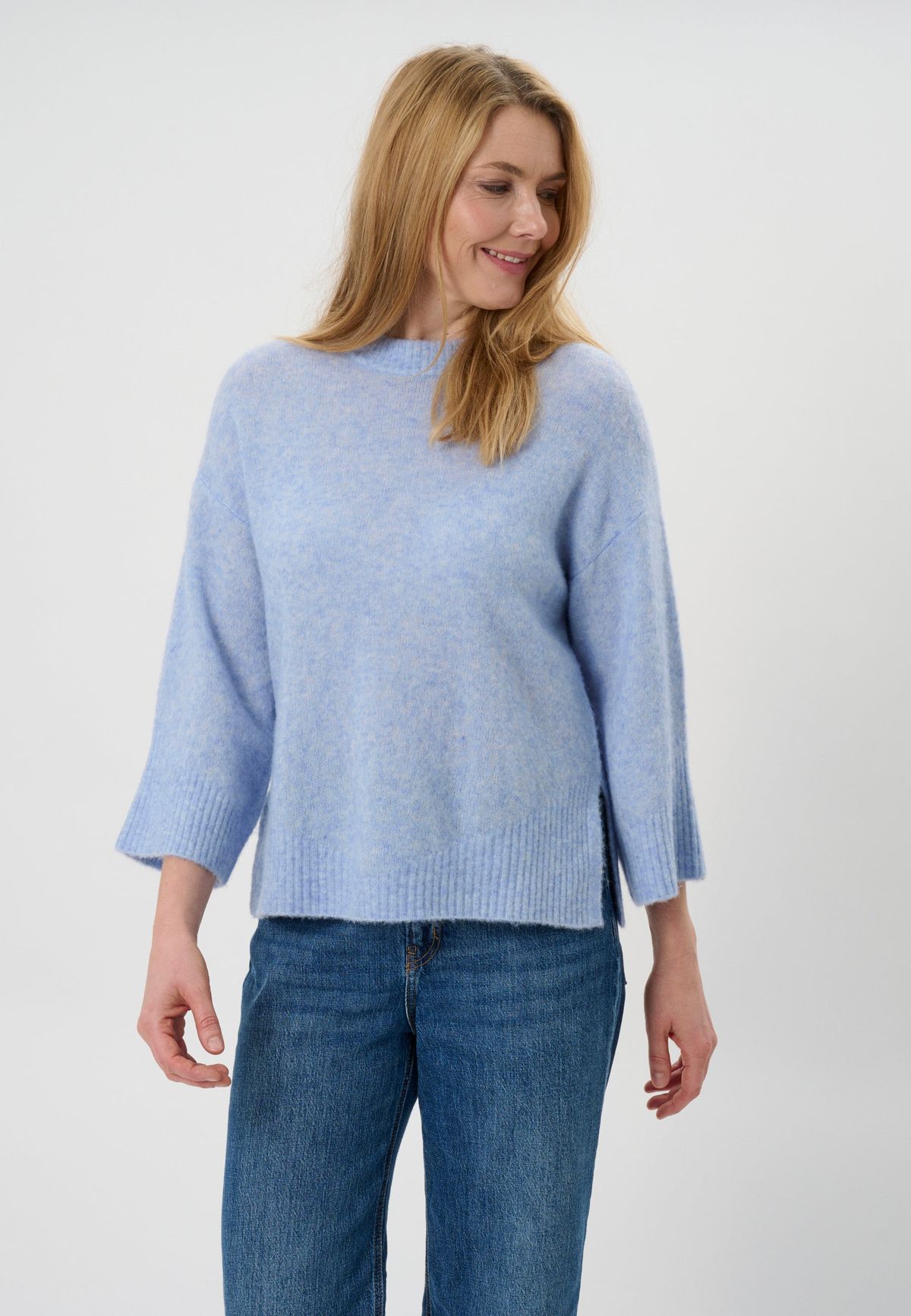 Liagusta - Light Blue Melange - Bluse - M