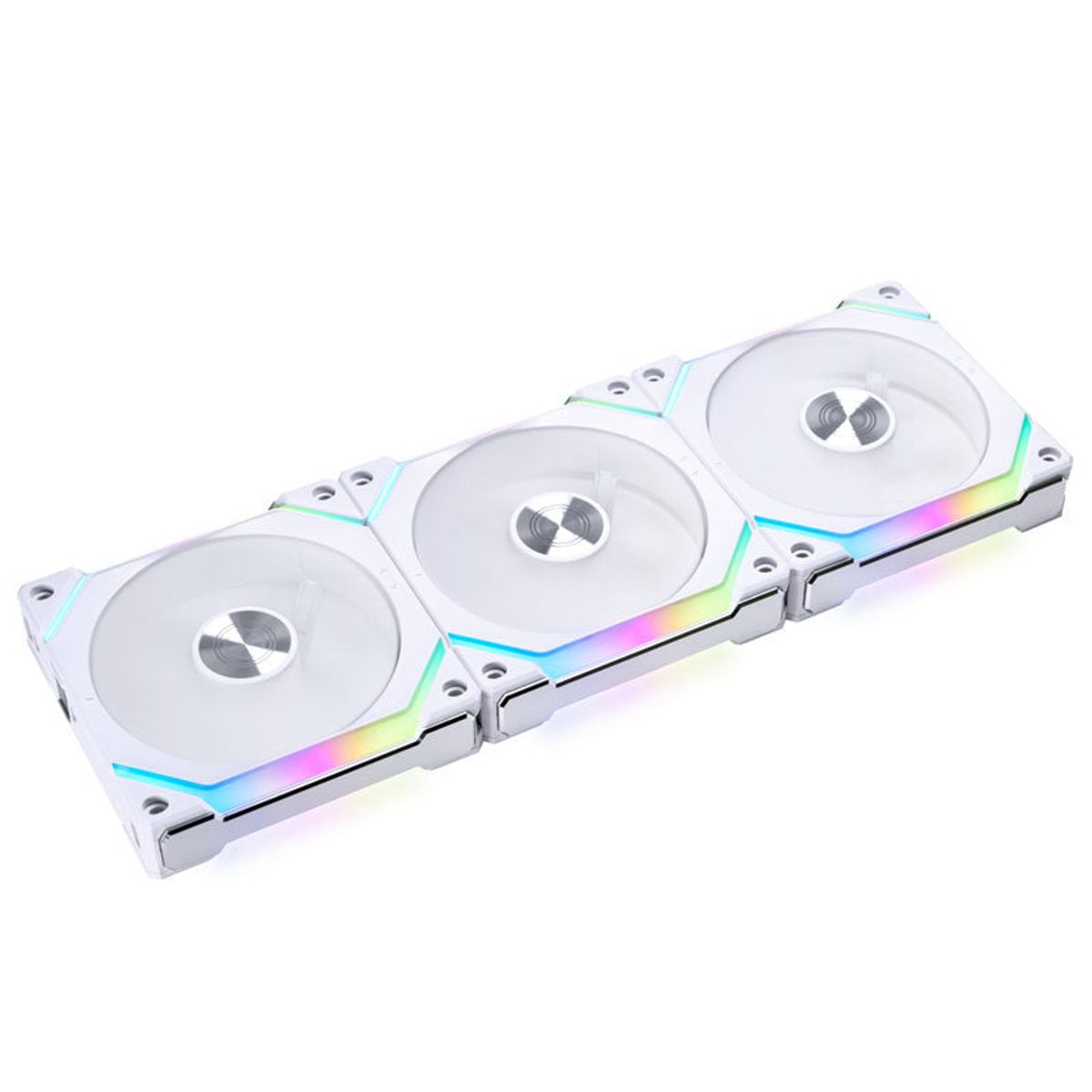 Lian Li UNI FAN SL V2 120 RGB PWM Fan 3 Pack, White - 120 mm, 28mm frame