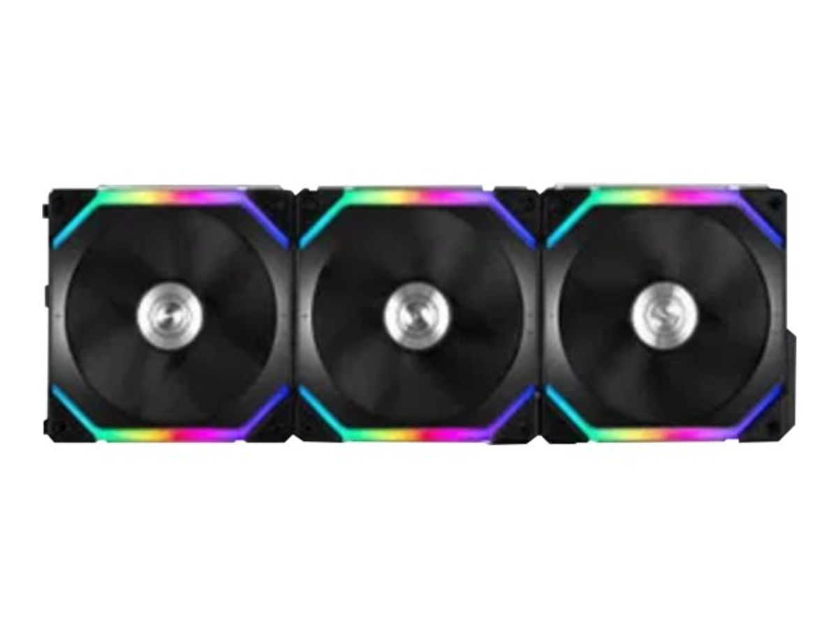 Lian Li UNI FAN SL120 RGB PWM Fans, 3 Pack, Sort - 120 mm