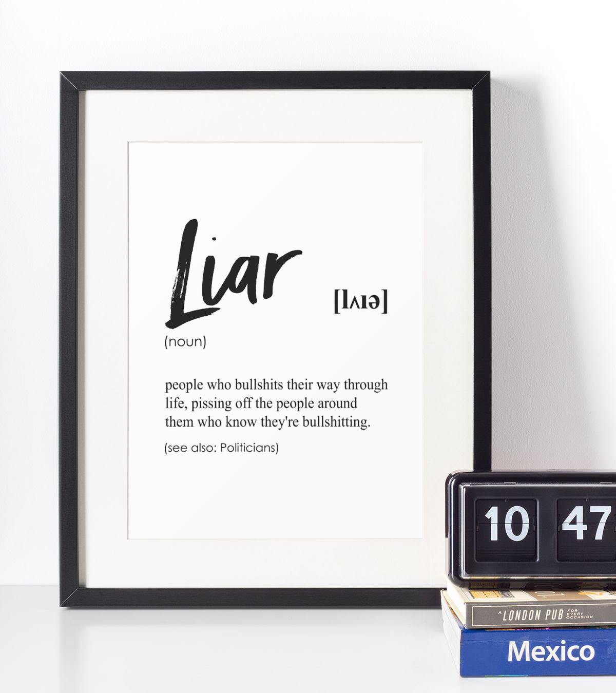 Liar definition plakat