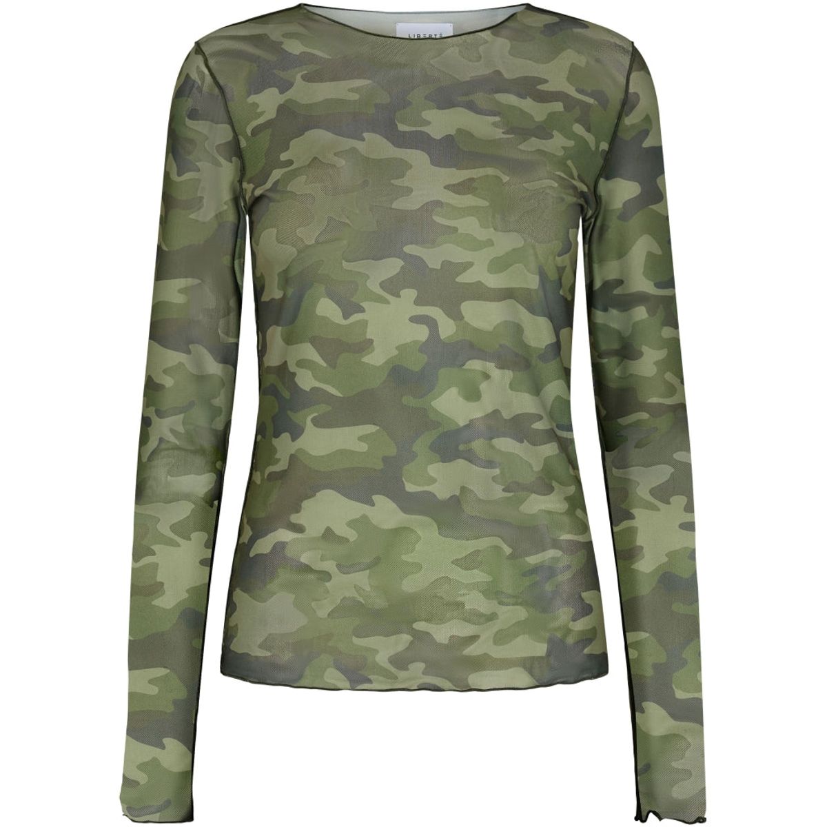 Liberte dame langærmet mesh top 4086 - Camo