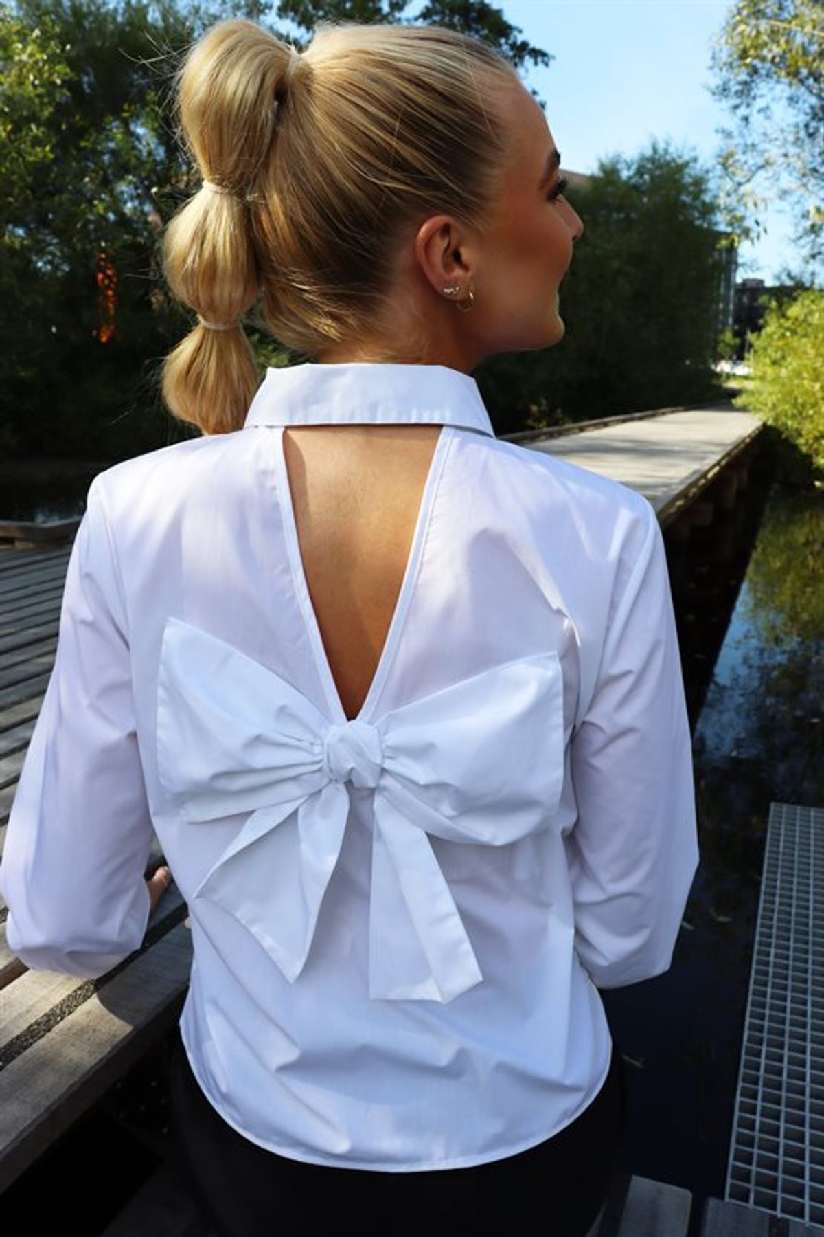 Liberté - Bobo Ls Bow Shirt - White