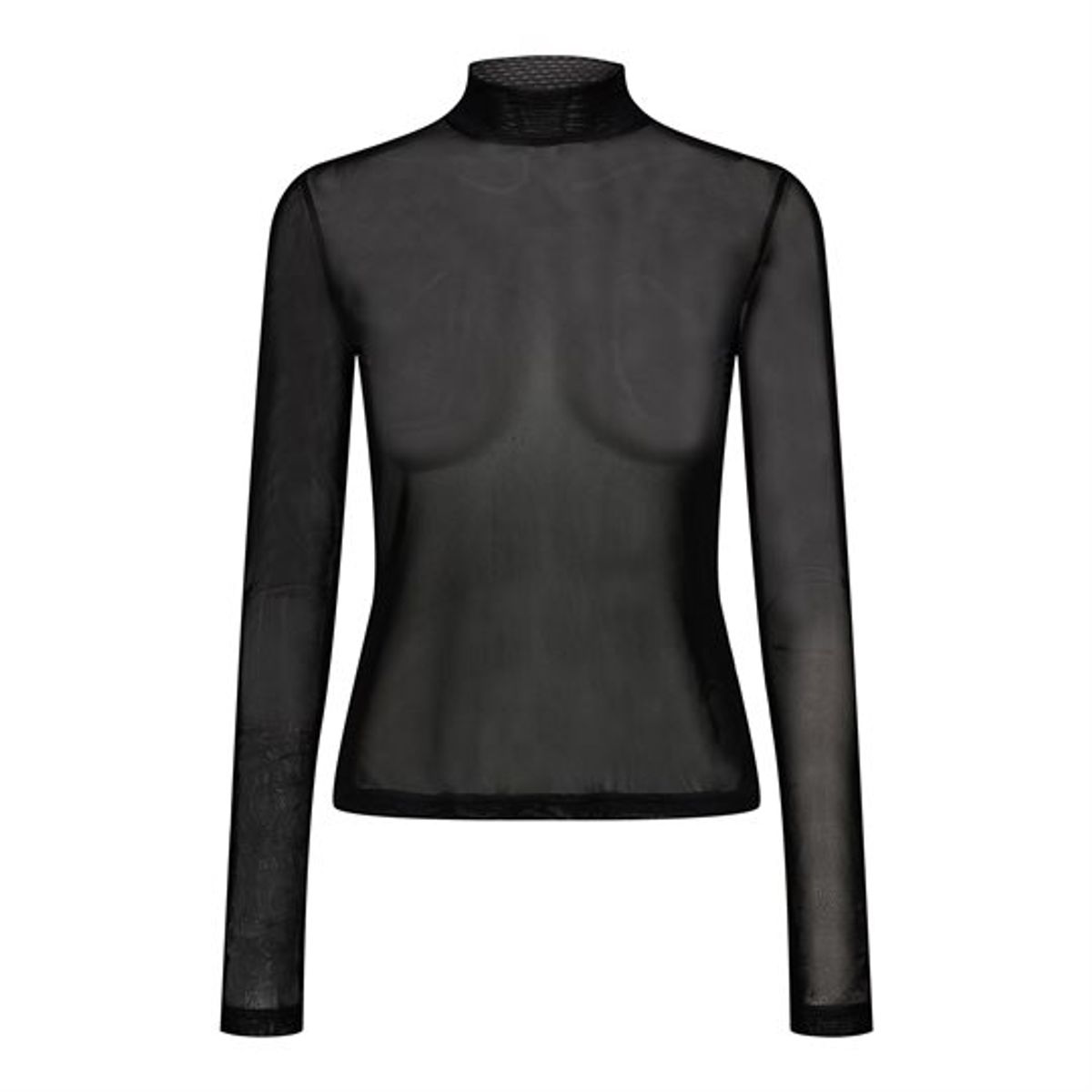 Liberté - Mesh Ls Slimfit Top - Sort