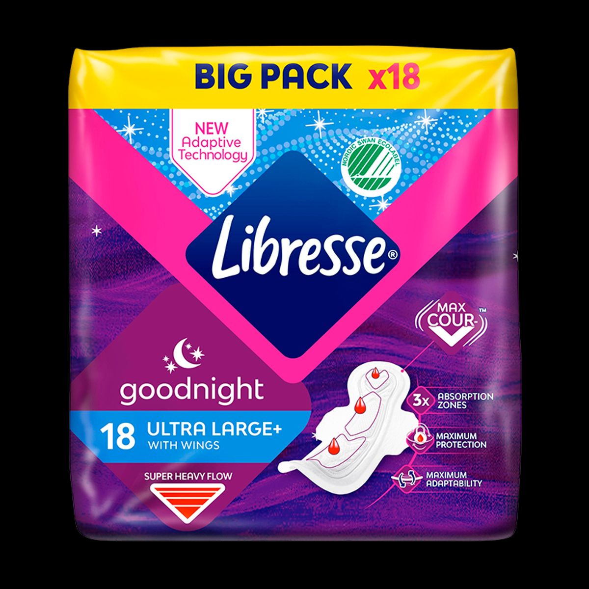 Libresse Ultra Night Wing Duo (18 stk)