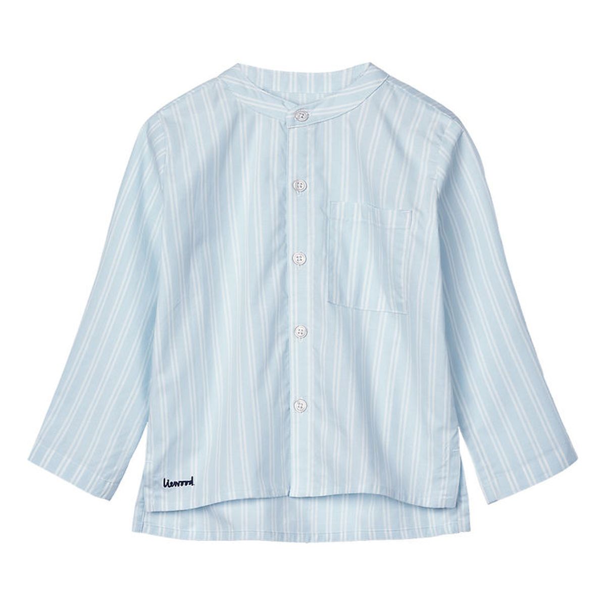 Liewood Skjorte - Y/D stripe Pure sky / Creme de la creme