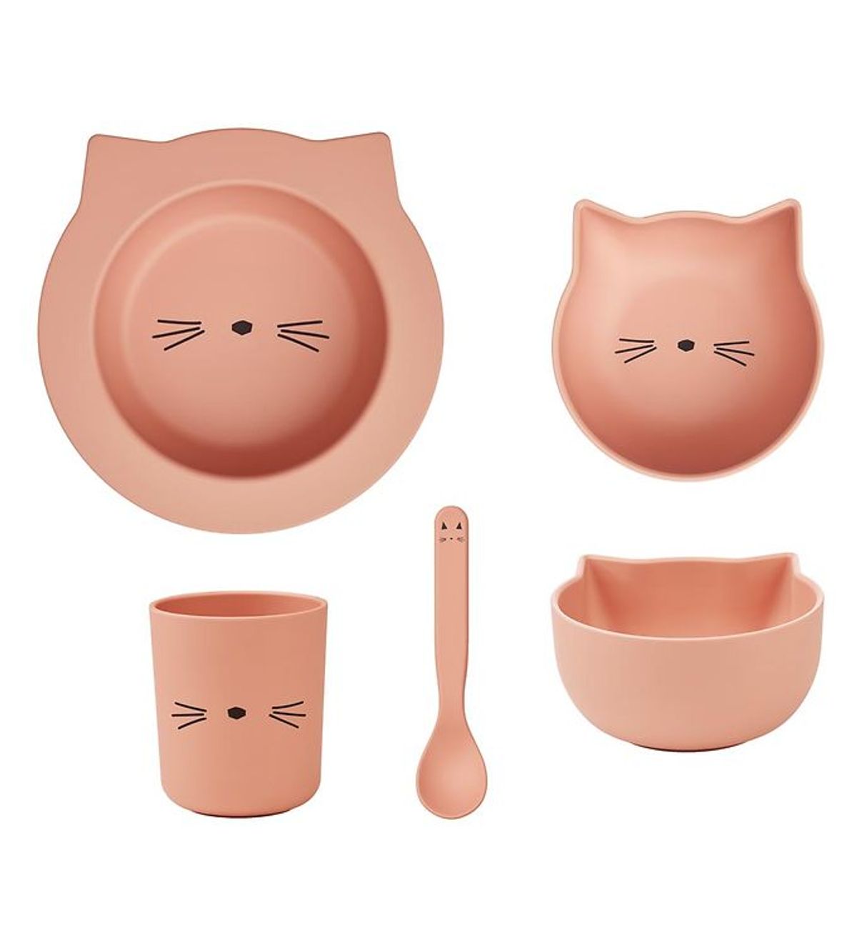 Liewood Spisesæt - Joana - Cat Rose Blush