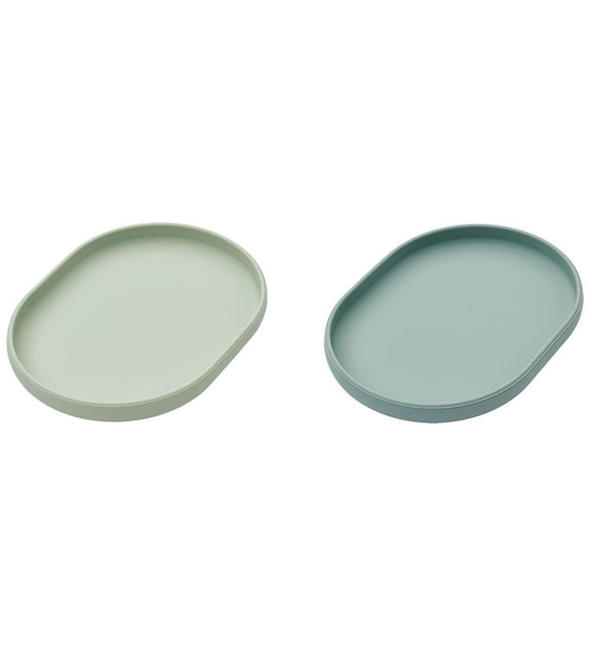 Liewood Tallerken - Anita - 2-pak - Silikone - Dusty Mint/Pepper