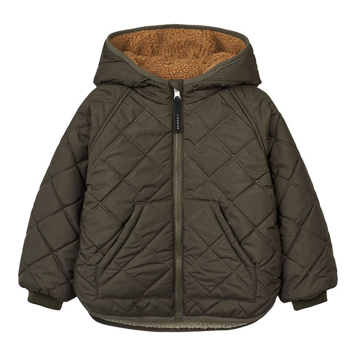 Liewood Termojakke/Fleecejakke - Jackson - Vendbar - Army Brown