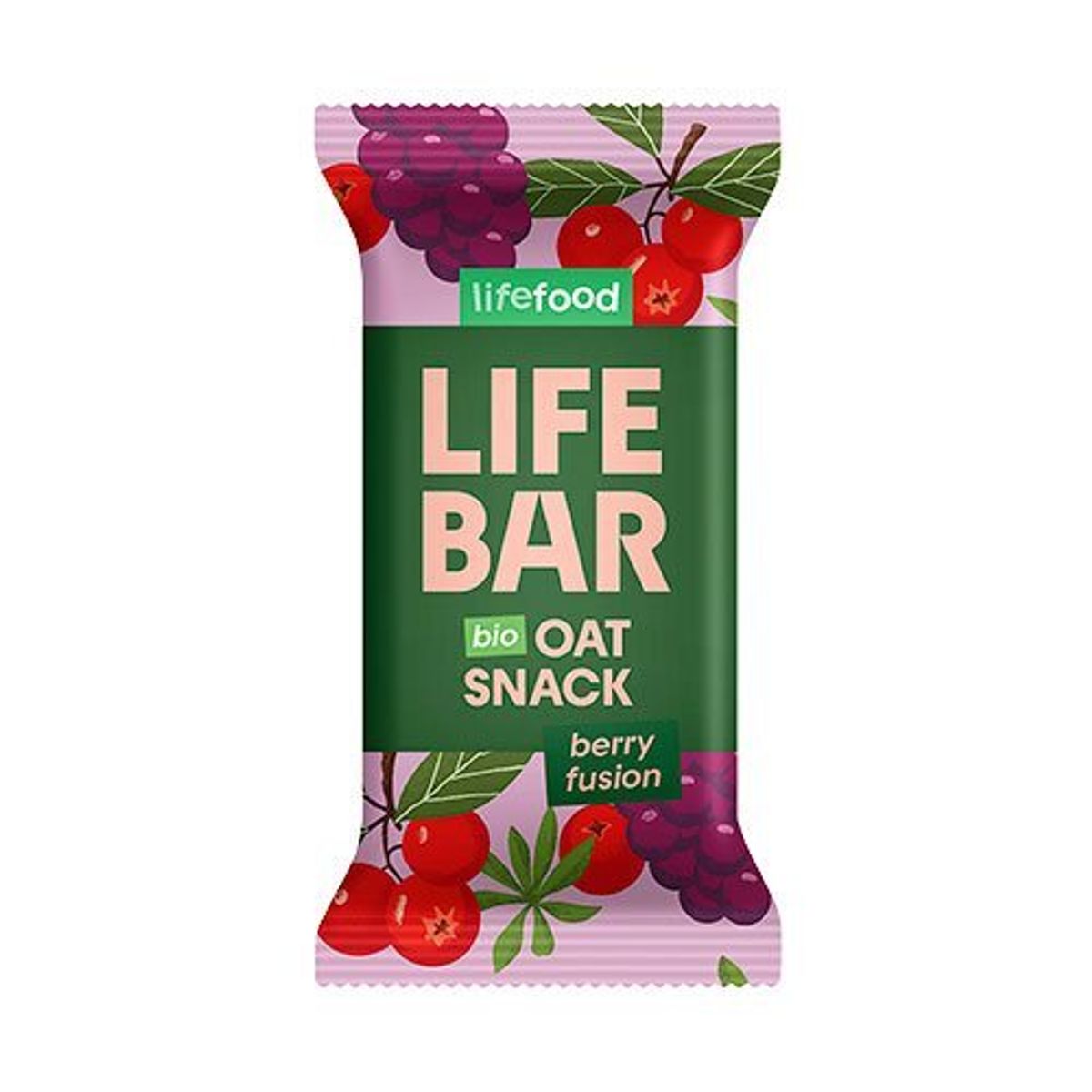 Lifebar Havre Snack Berry Fusion Økologisk - 40 gram