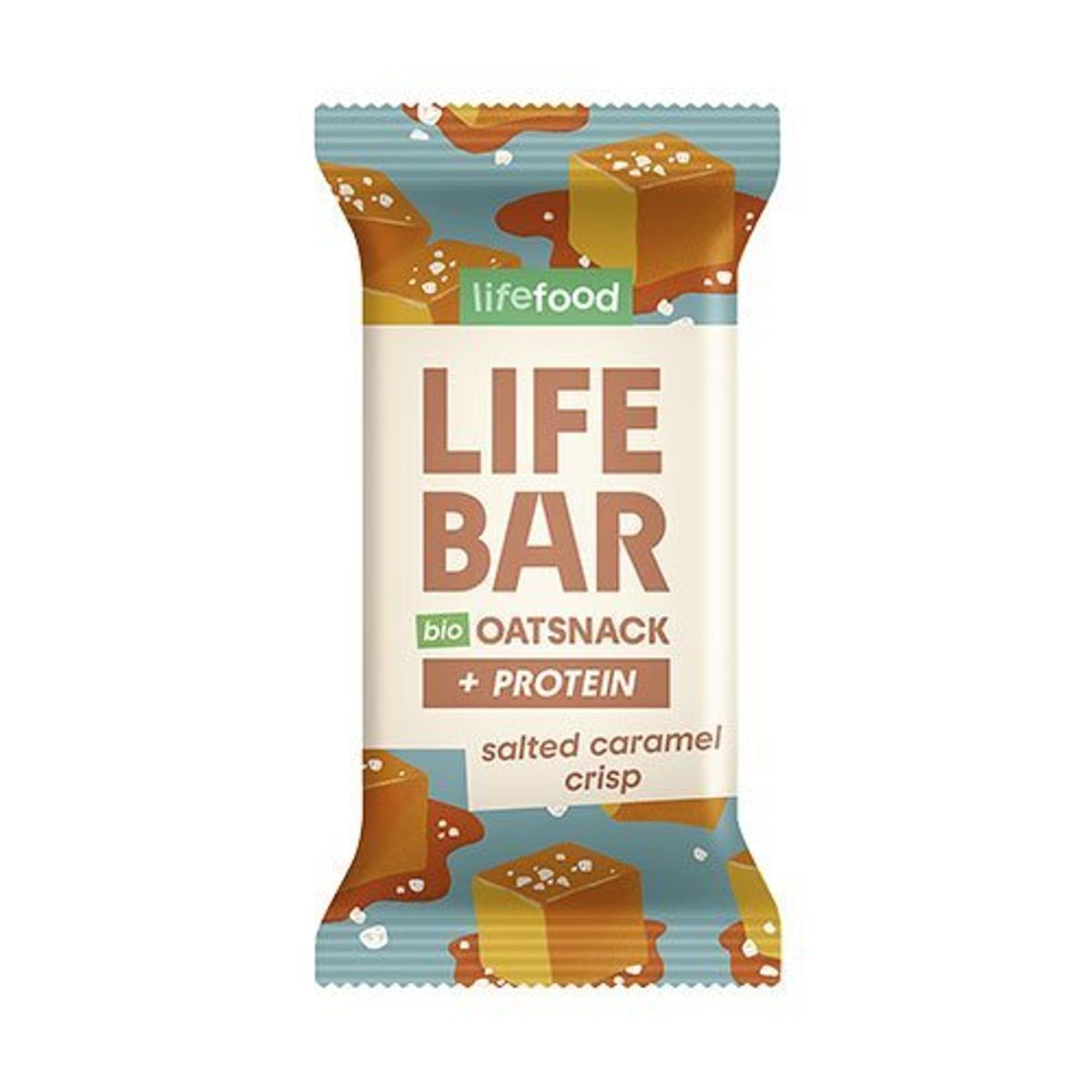 Lifebar Havre Snack Protein Salted Caramel Crisp Økologisk - 40 gram