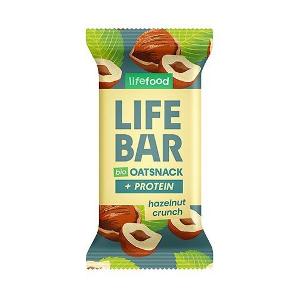 Lifefood Lifebar Havre Snack Protein Hazelnut Crunch Ø, 40g