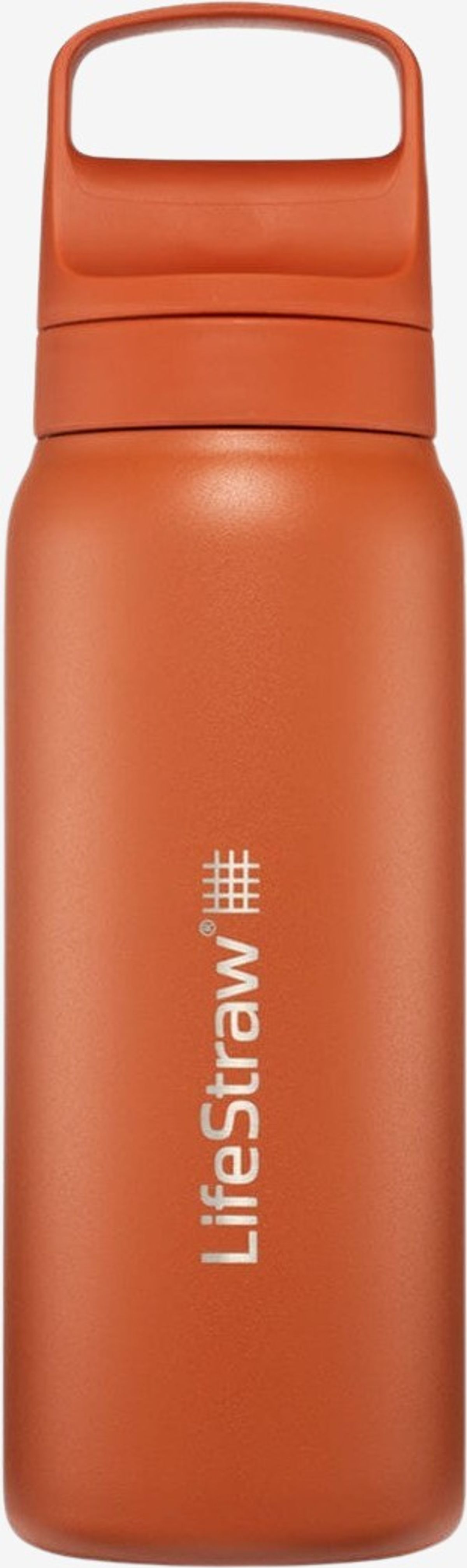 LifeStraw - Go 2.0 vandflaske 700ml i Rustfrit stål (Orange)