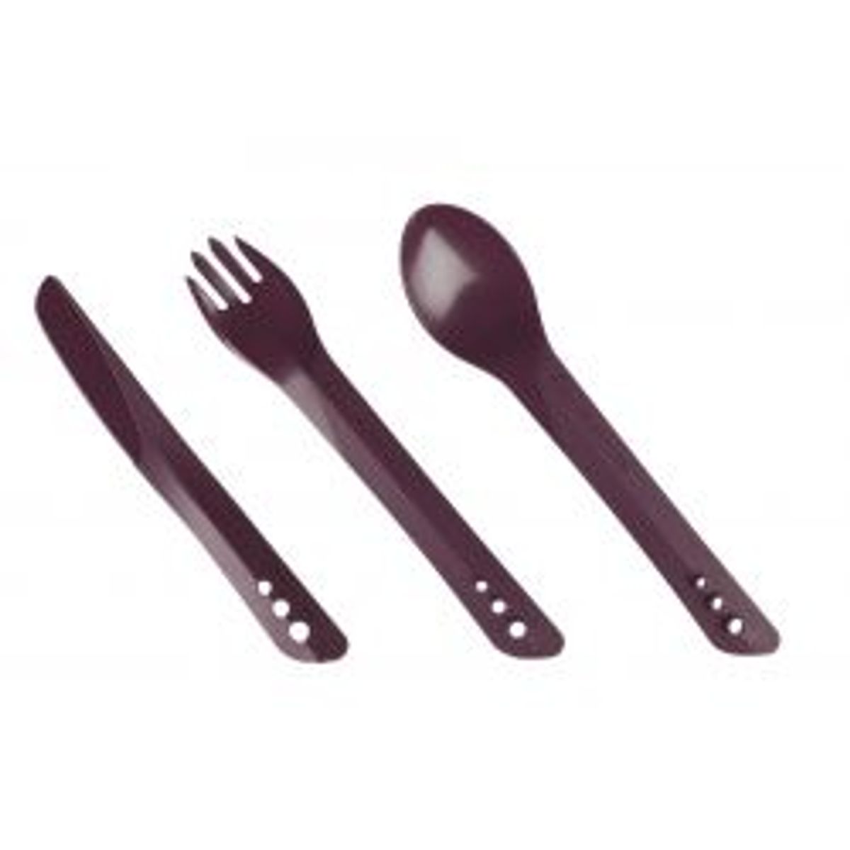 Lifeventure Ellipse Cutlery Set, Purple - Bestik