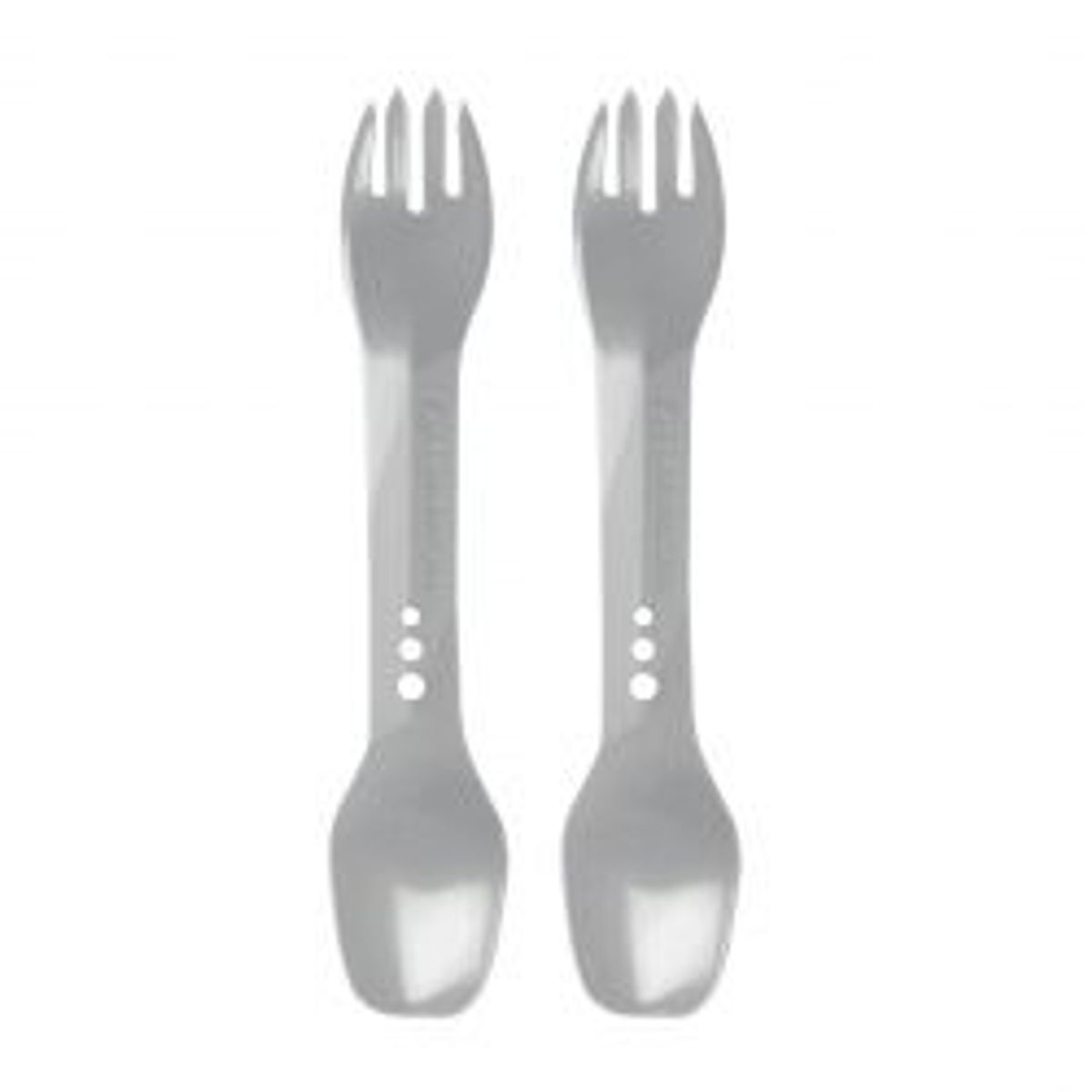 Lifeventure Ellipse Spork, 2-pack, Light Grey - Bestik