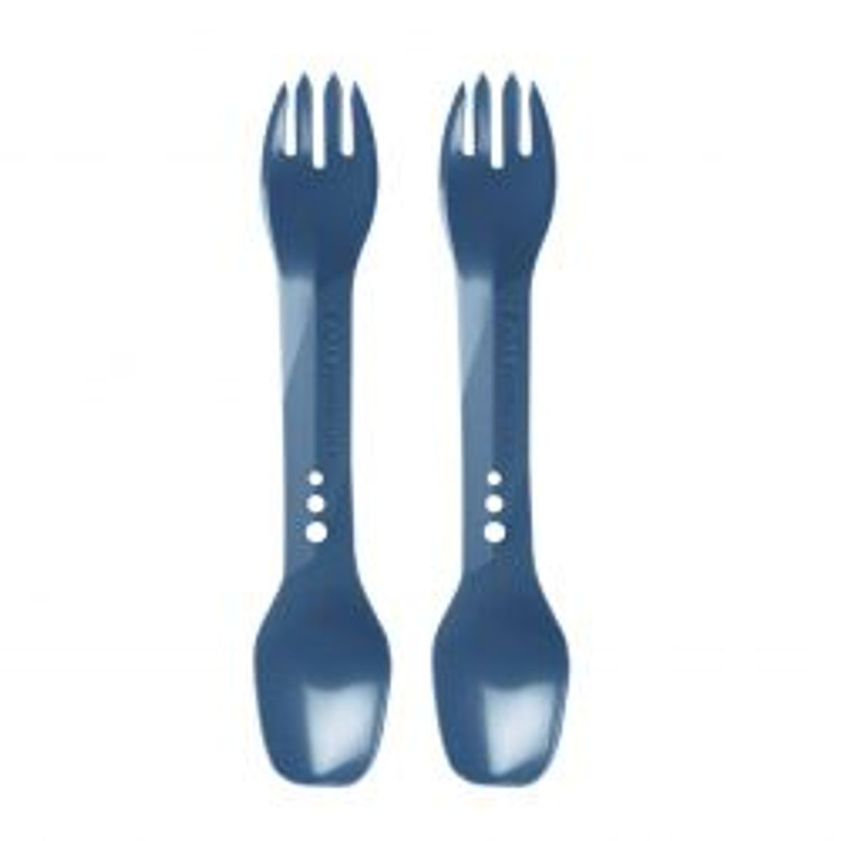 Lifeventure Ellipse Spork, 2-pack, Navy Blue - Bestik