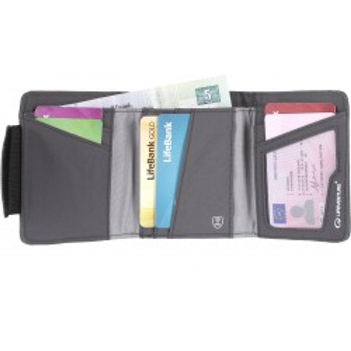 Lifeventure Rfid Wallet, Recycled, Grey - Pung