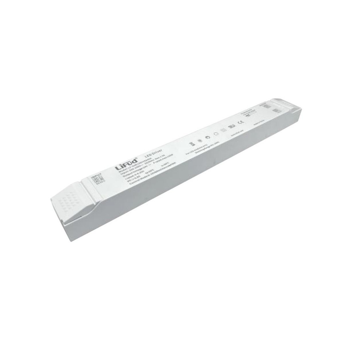 Lifud 150W Dæmpbar strømforsyning - 24V DC, 6.25A, Triac dæmpbar, flicker free, IP20